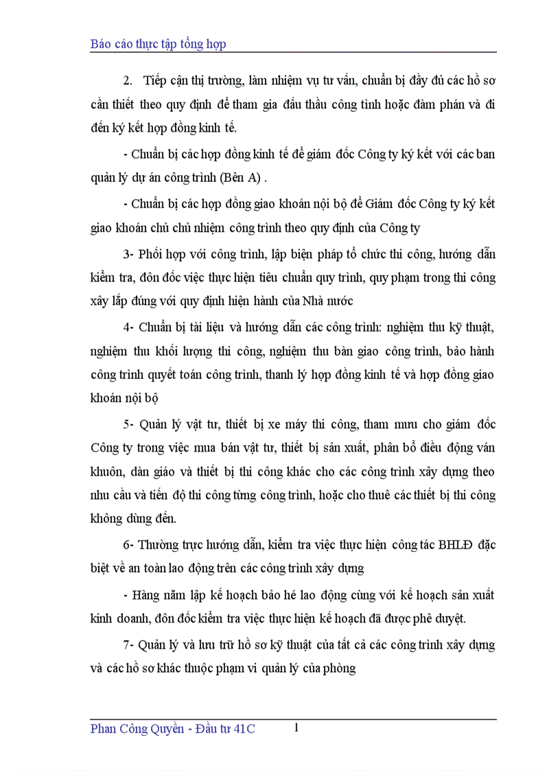 image for page Báo cáo thực tập tổng hợp tại Công ty cổ phần xây dựng số7 ViNacoNEx No 7