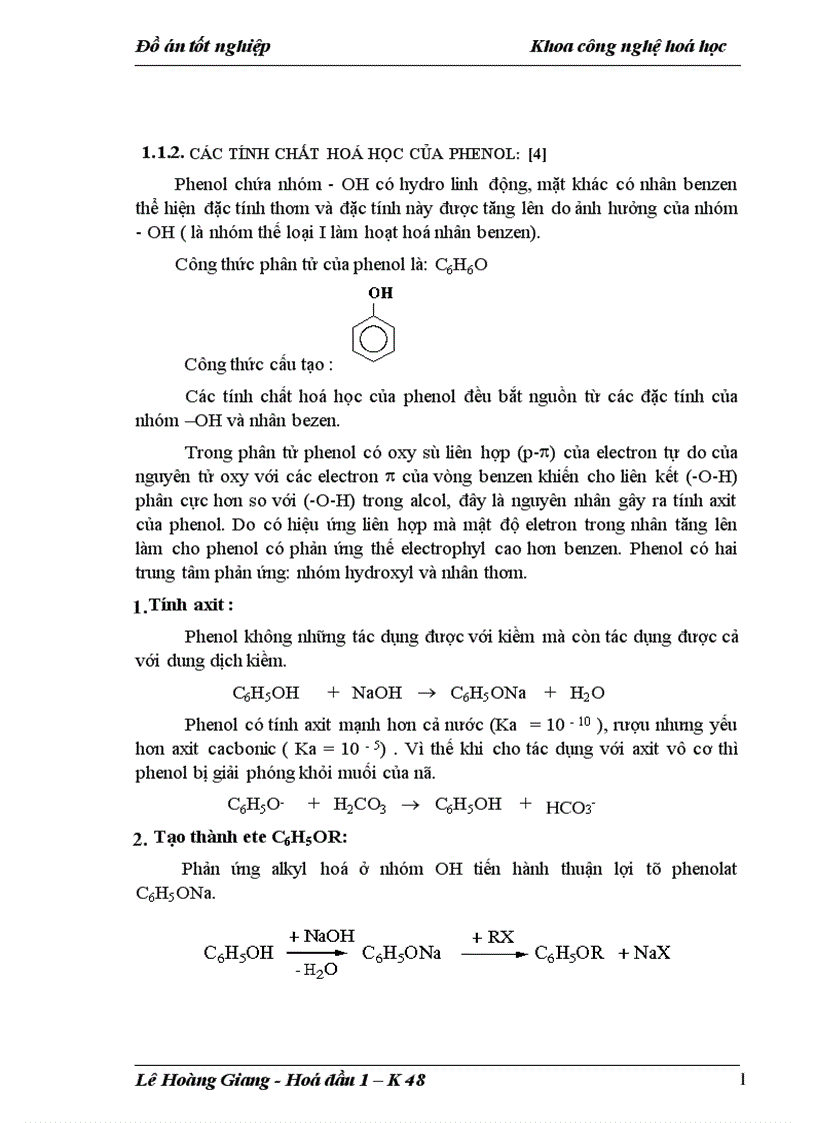 image for page Đồ án tốt nghiệp Khoa công nghệ hoá học
