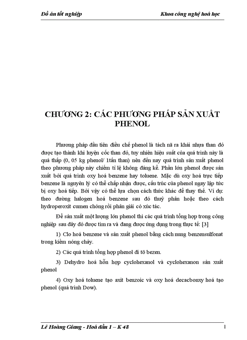 image for page Đồ án tốt nghiệp Khoa công nghệ hoá học
