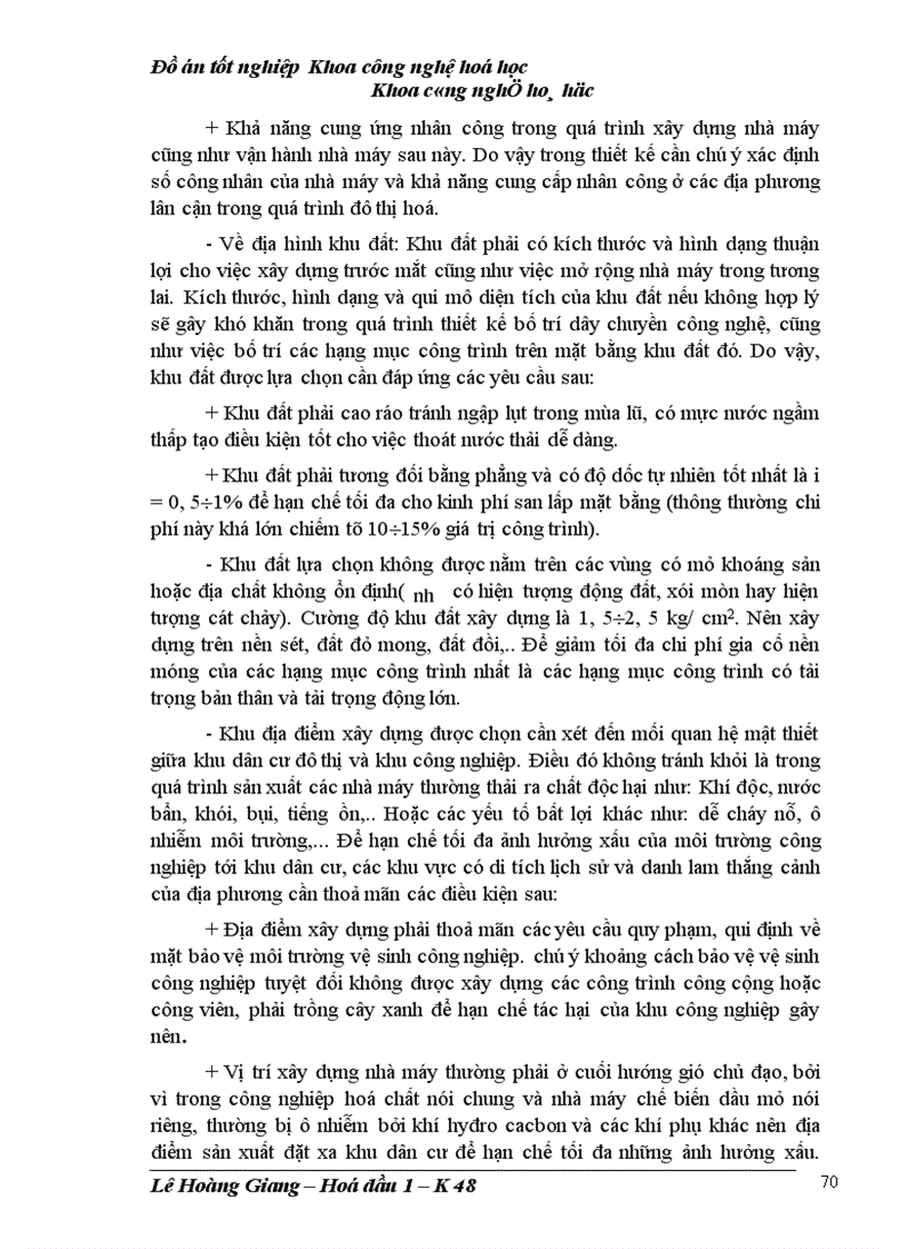 image for page Đồ án tốt nghiệp Khoa công nghệ hoá học