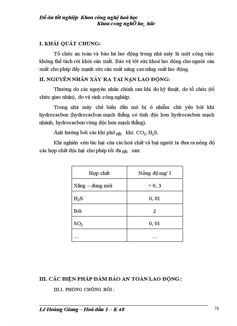 image for page Đồ án tốt nghiệp Khoa công nghệ hoá học