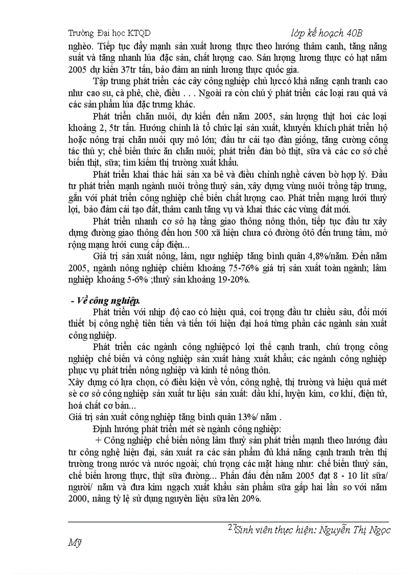 image for page Kế hoạch hoá chuyển dịch cơ cấu ngành kinh tế thời kỳ 2001 2005