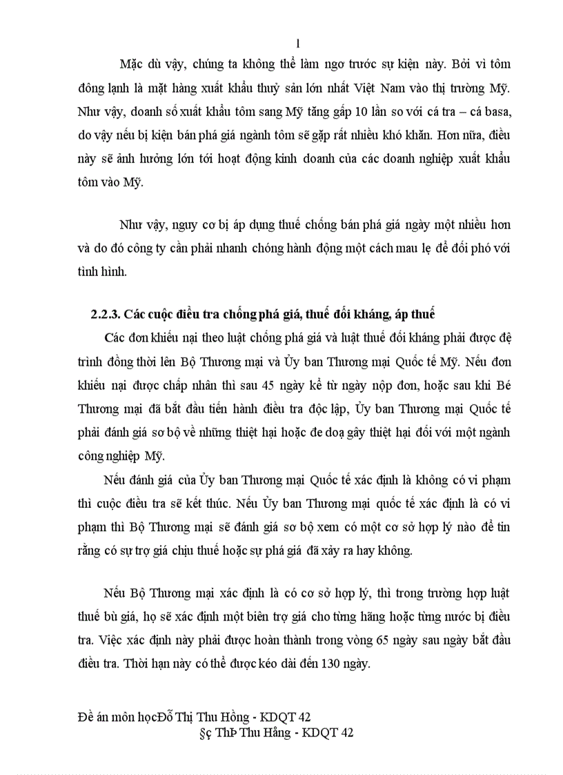 image for page Ảnh hưởng của môi trường luật pháp Mỹ tới hoạt động kinh doanh của công ty xuất khẩu thuỷ sản II