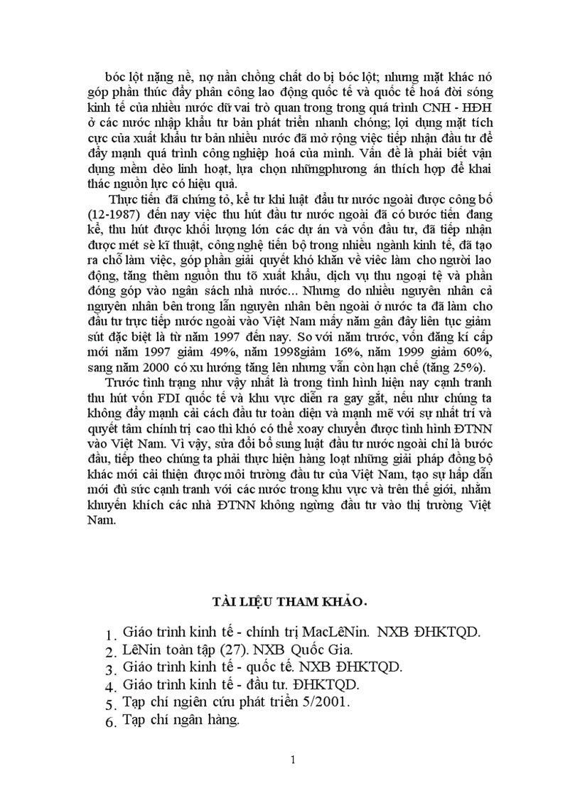 image for page Lý luận xuất khẩu tư bản và vấn đề thu hút đầu tư trực tiếp nước ngoài FDI Việt Nam hiện nay