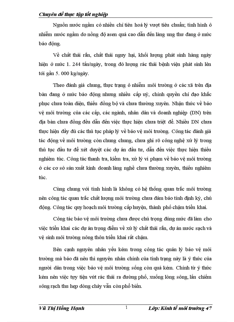 image for page Đề xuất 1 số giải pháp quản lý môi trường tại các xã nghèo tại Hà Nội Hà Tây cũ 1