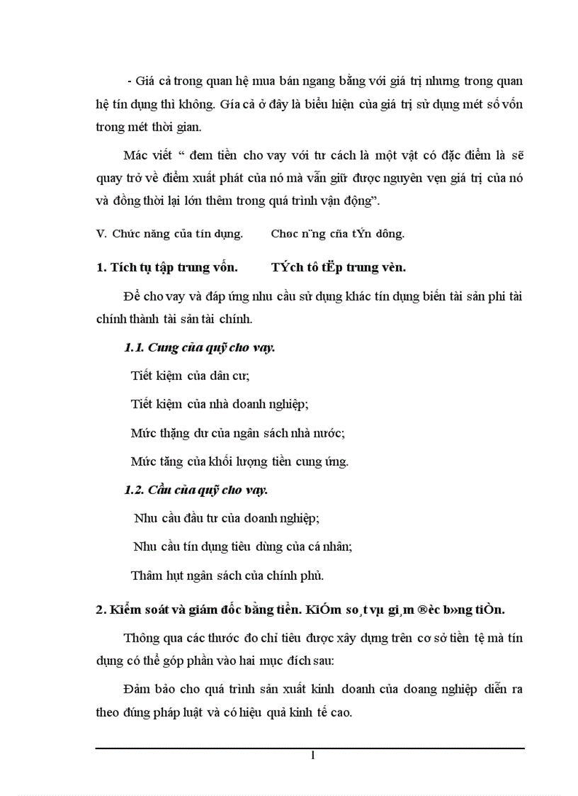 image for page Tín dụng và các hình thức tín dụng trong nền kinh tế thị trường 1