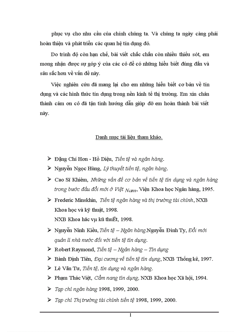 image for page Tín dụng và các hình thức tín dụng trong nền kinh tế thị trường 1