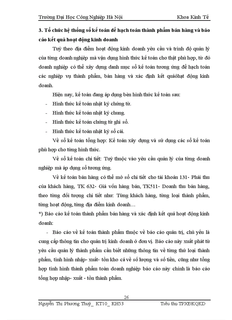 image for page Tổ chức kế toán thành phẩm tiêu thụ và xác định kết quả hoạt động sản xuất kinh doanh ở công ty TNHH phát triển mạng lưới toàn cầu Nam Dũng