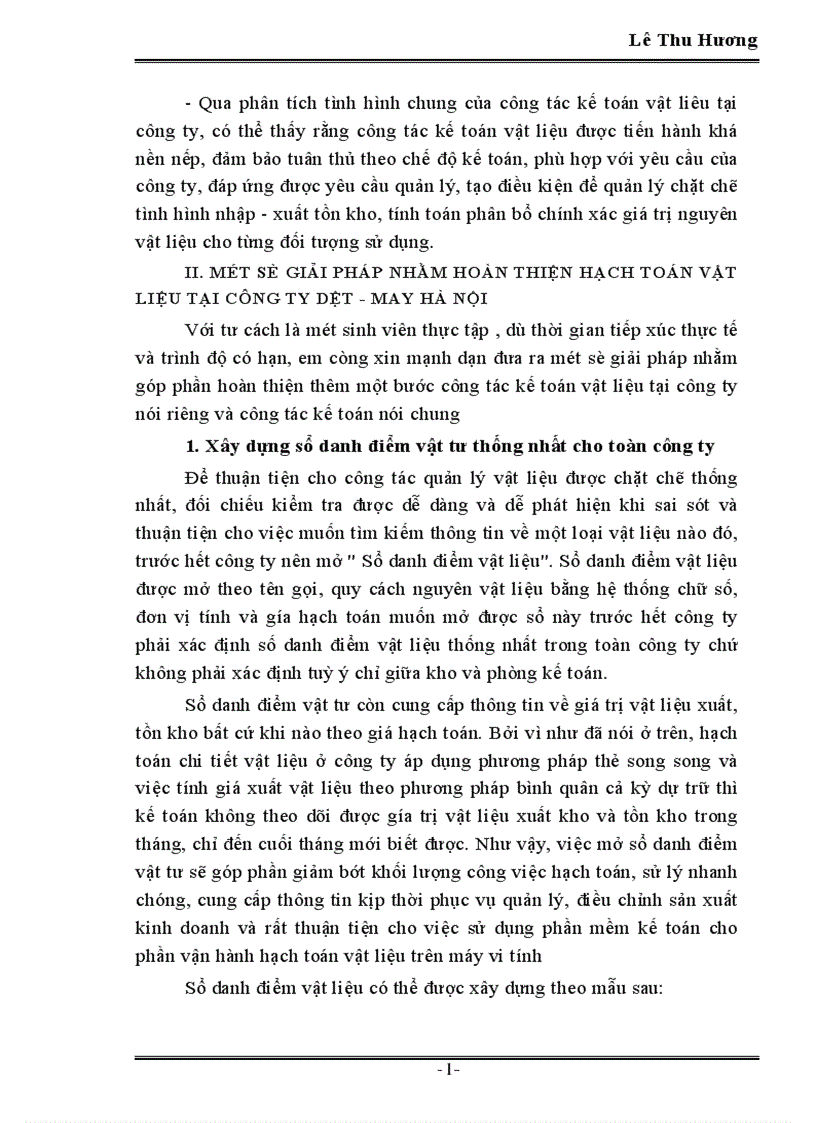image for page Tổ chức công tác kế toán nguyên vật liệu tại công ty Dệt May Hà Nội 1