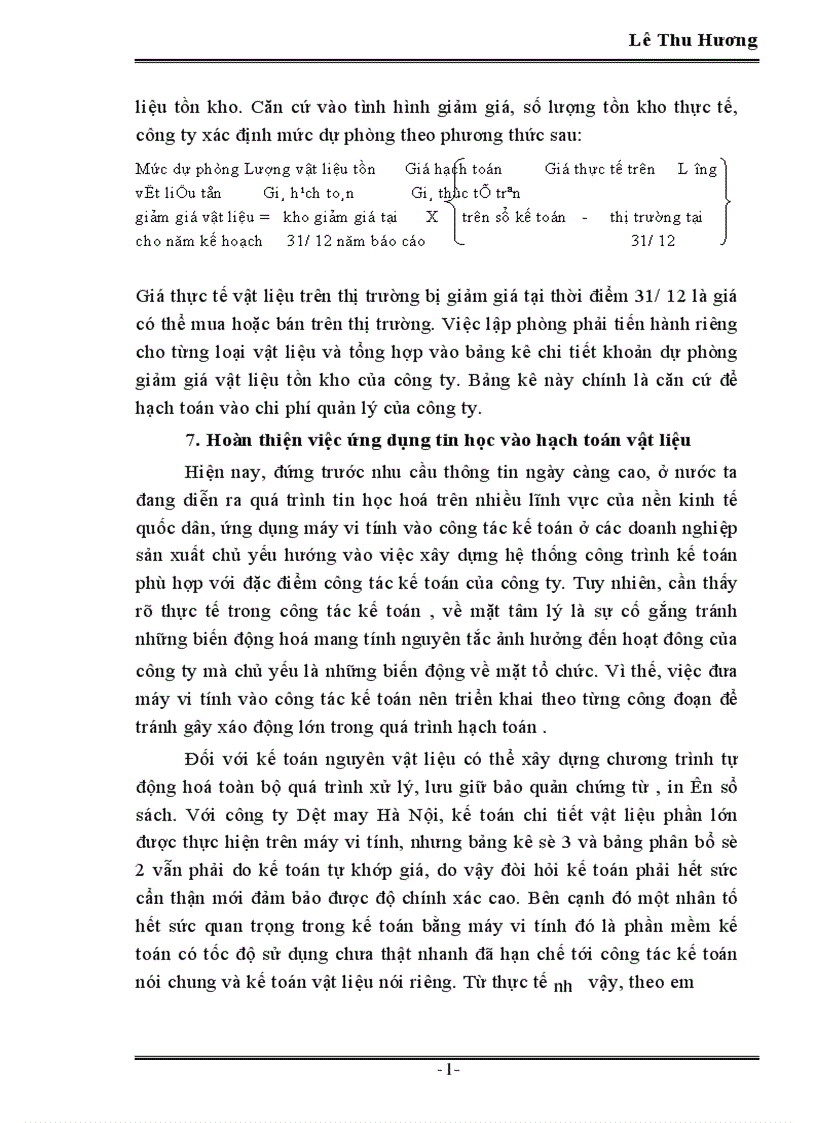 image for page Tổ chức công tác kế toán nguyên vật liệu tại công ty Dệt May Hà Nội 1