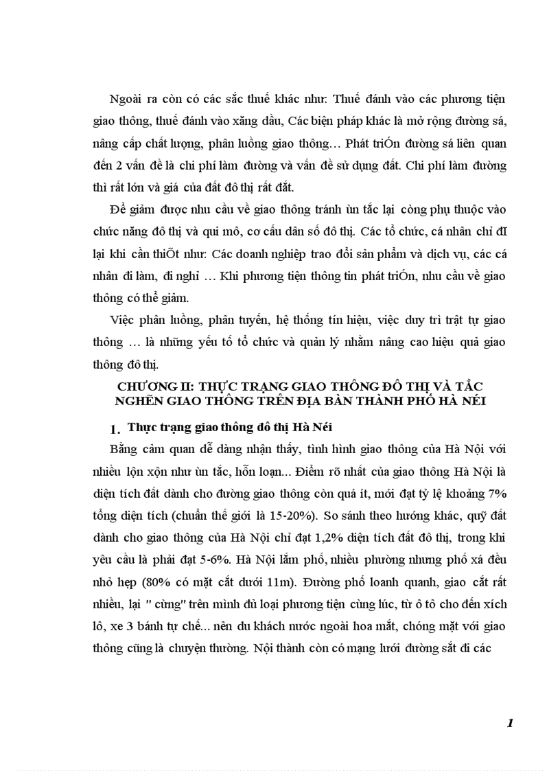 image for page Một số Giải pháp nhằm hạn chế ùn tắc giao thông trên địa bàn thành phố Hà Nội