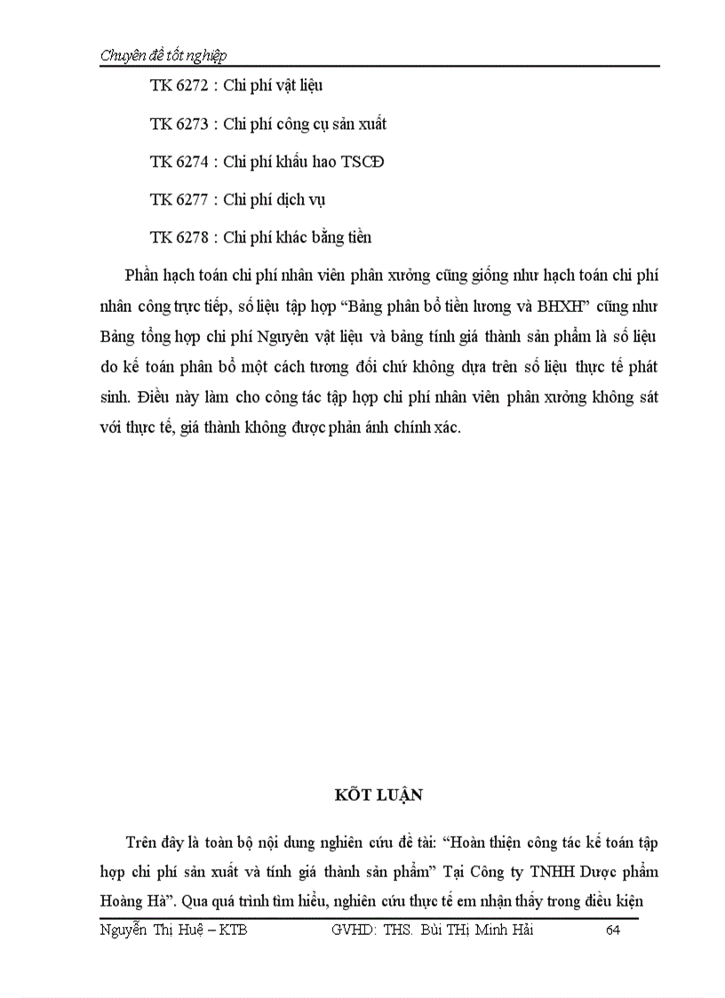 image for page Hoàn Thiện kế toán tập hợp chi phí sản xuất và tính giá thành sản phẩm tại Công ty TNHH Dược Phẩm Hoàng Hà 1