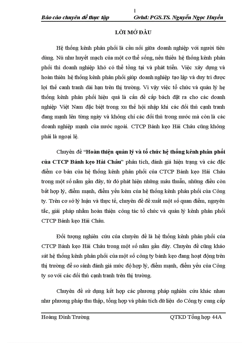 image for page Hoàn thiện quản lý và tổ chức hệ thống kênh phân phối của CTCP Bánh kẹo Hải Châu 1
