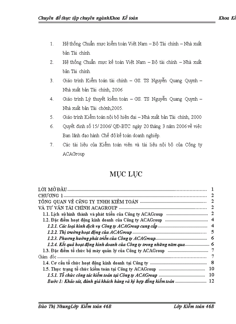 image for page Hoàn thiện kiểm toán chu trình hàng tồn kho trong kiểm toán Báo cáo Tài chính do Công ty Kiểm toán và Tư vấn Tài chính ACAGroup thực hiện 1