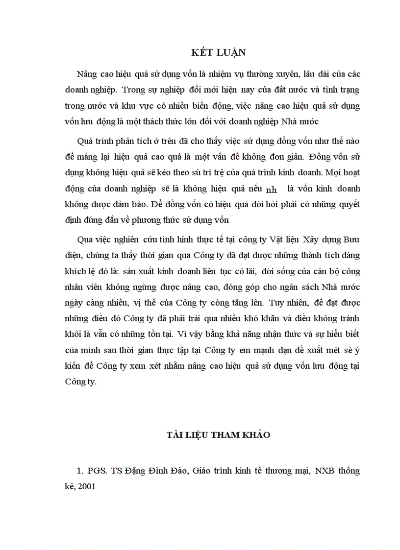 image for page Vốn lưu động và các biện pháp nâng cao hiệu quả sử dụng vốn lưu động tại công ty Vật liệu Xây dựng Bưu điện 1