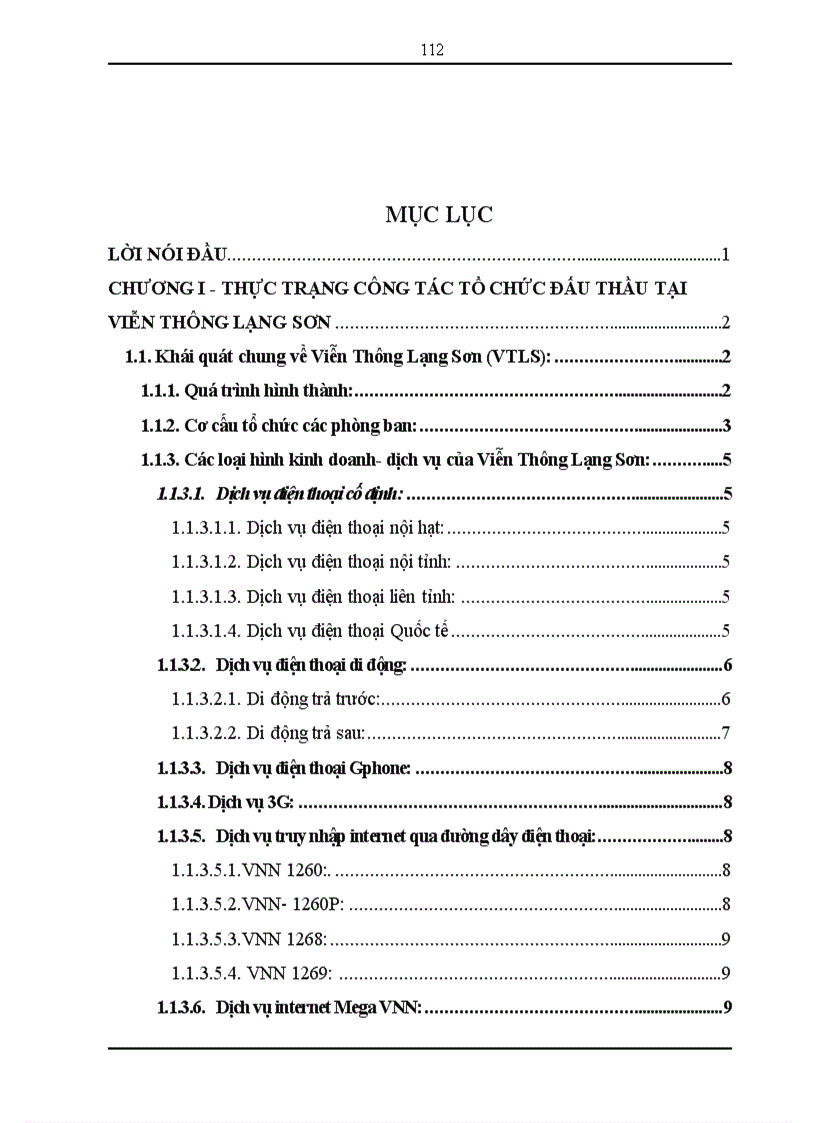 image for page Công tác tổ chức đấu thầu tại Viễn Thông Lạng Sơn Thực trạng và giải pháp