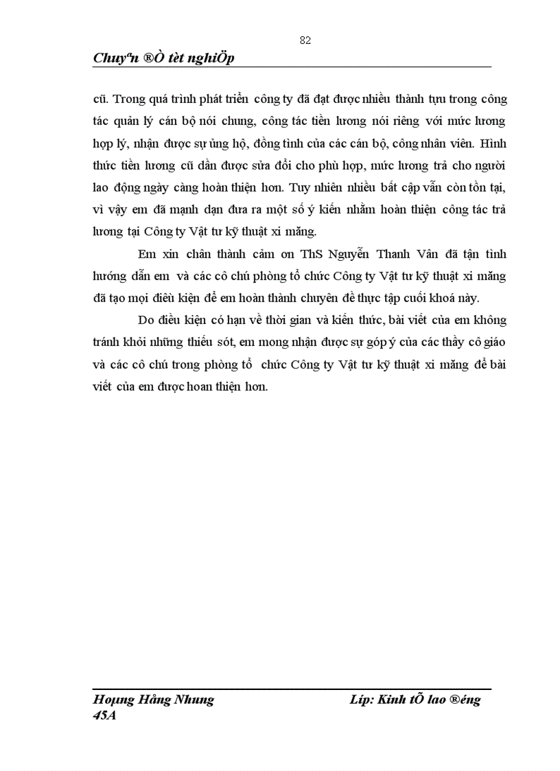 image for page Một số vấn đề về thực trạng công tác trả lương tại công ty Vật tư kỹ thuật xi măng 1