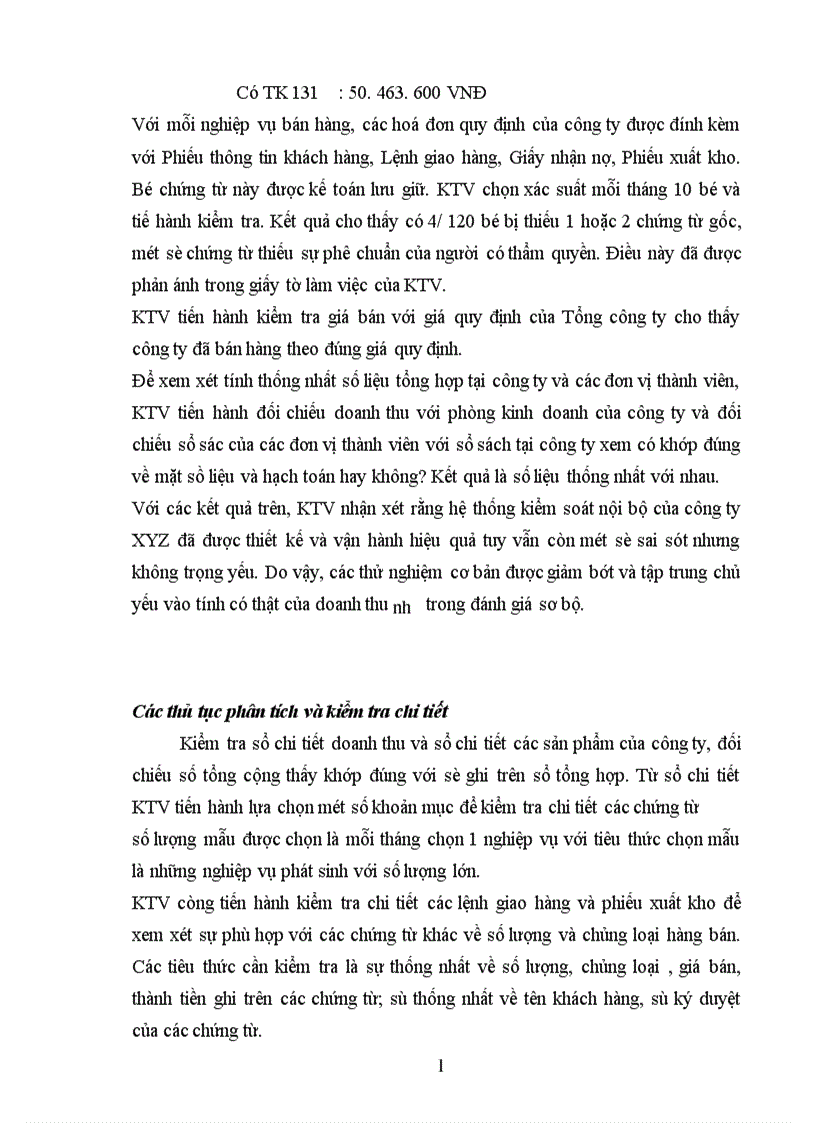 image for page Kiểm toán chu trình bán hàng thu tiền trong kiểm toán BCTC do Công ty Kiểm toán và Dịch vụ Tin học AISC thực hiện