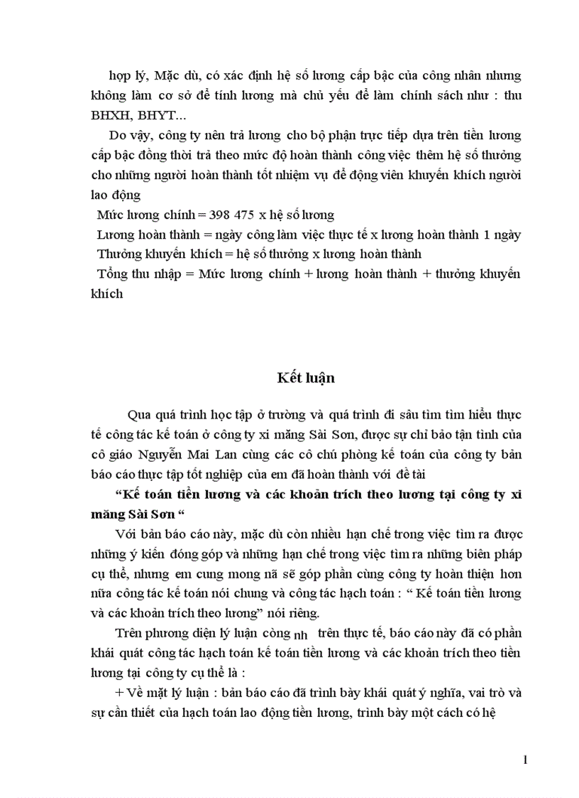 image for page Kế toán tiền lương và các khoản trích theo lương tại công ty xi măng Sài Sơn 1