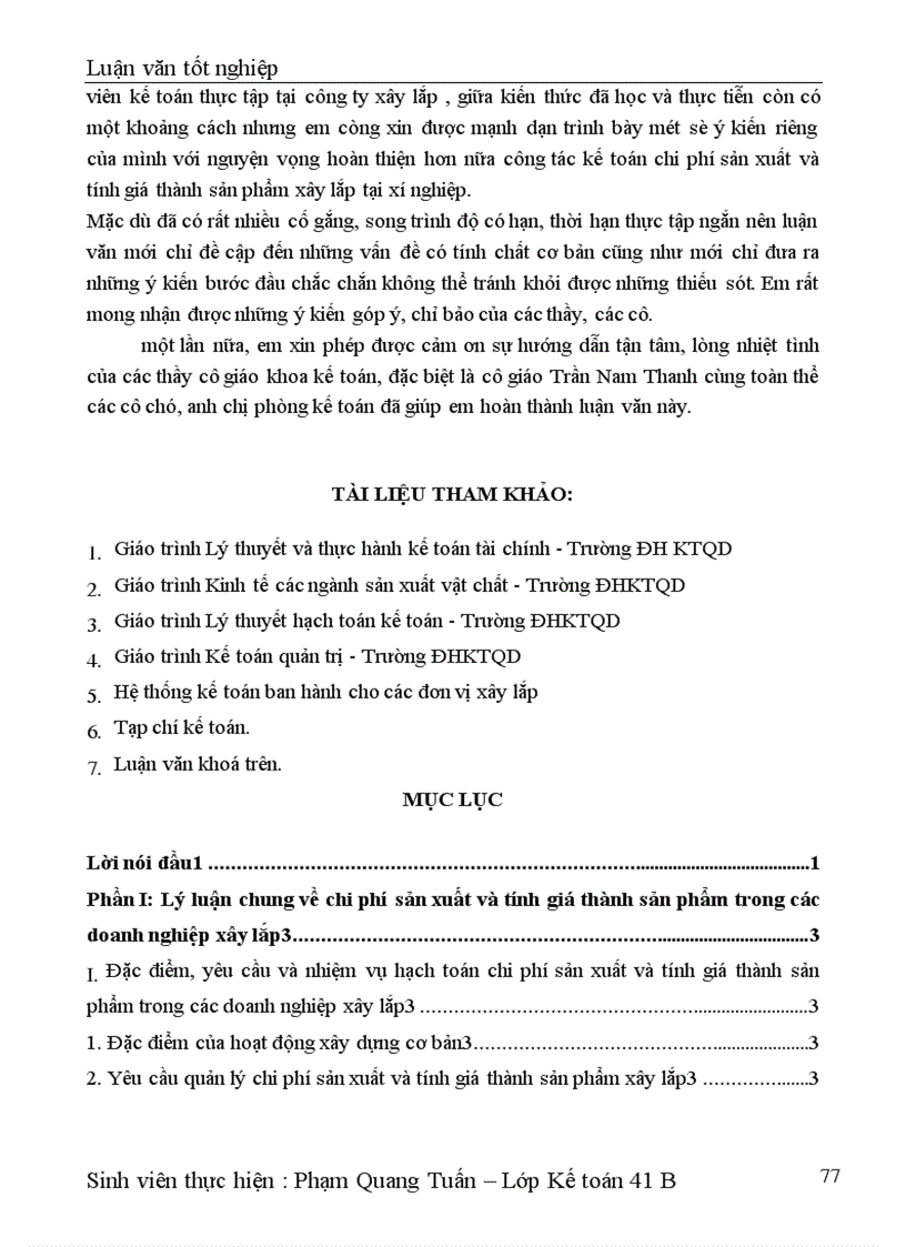 image for page Công tác hạch toán chi phí sản xuất và tính giá thành sản phẩm xây lắp tại xí nghiệp Sông Đà 206 1