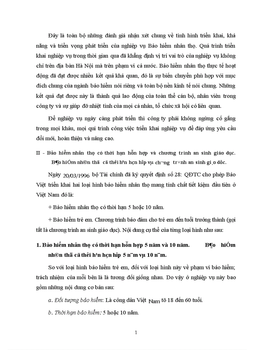 image for page Bàn về nghiệp vụ Bảo hiểm nhân thọ và các loại hình Bảo hiểm nhân thọ đang được triển khai ở Việt Nam hiện nay 1
