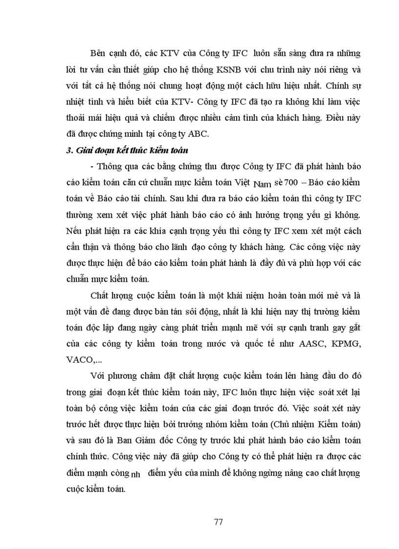 image for page Công việc kiểm toán chu trình mua hàng và thanh toán trong kiểm toán báo cáo tài chính tại công ty TNHH kiểm toán và tư vấn tài chính quốc tế IFC 1