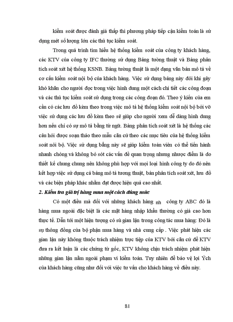 image for page Công việc kiểm toán chu trình mua hàng và thanh toán trong kiểm toán báo cáo tài chính tại công ty TNHH kiểm toán và tư vấn tài chính quốc tế IFC 1