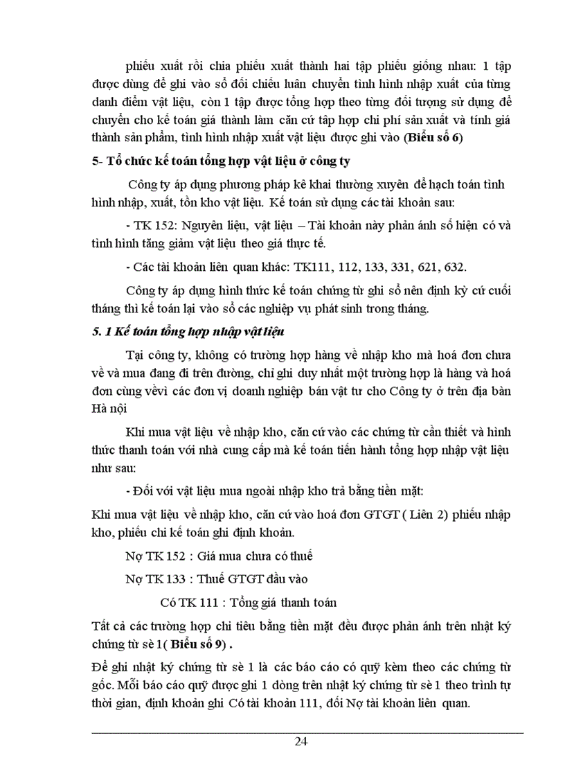 image for page Tổ chức kế toán nguyên vật liệu ở công ty In Thương mại và dịch vụ Du Lịch 1