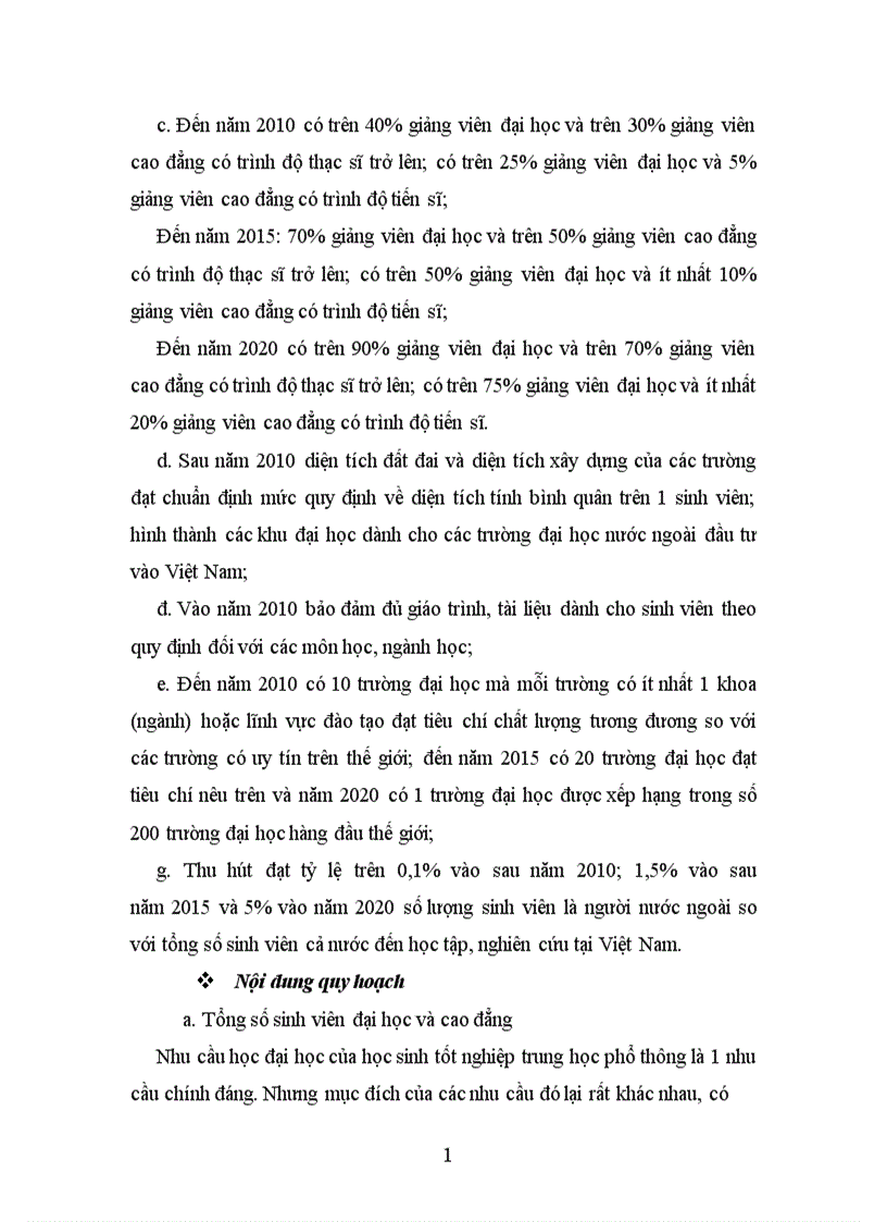 image for page Quy hoạch mạng lưới các trường đại học cao đẳng giai đoạn 2006 2020