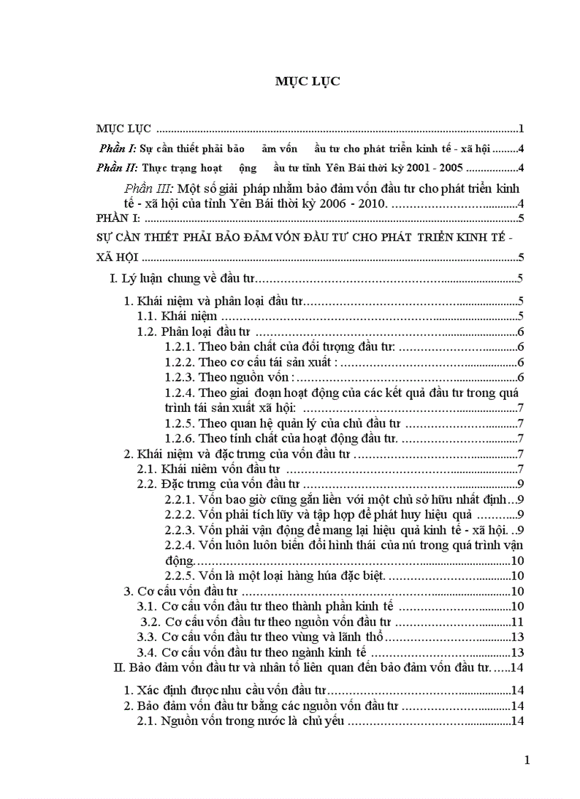 image for page Một số giải pháp nhằm bảo đảm vốn đầu tư cho phát triển kinh tế xã hội trên địa bàn tỉnh Yên Bái thời kỳ 2006 2010 1