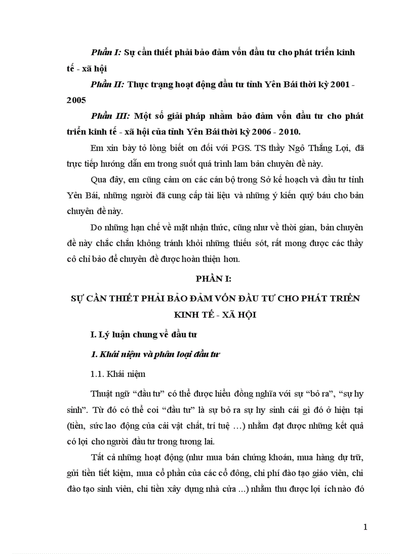 image for page Một số giải pháp nhằm bảo đảm vốn đầu tư cho phát triển kinh tế xã hội trên địa bàn tỉnh Yên Bái thời kỳ 2006 2010 1