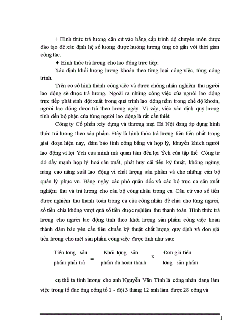 image for page Kế toán tiền lương và các khoản trích theo tiền lương tại Công ty Cổ phần xây dựng và thương mại Hà Nội 1