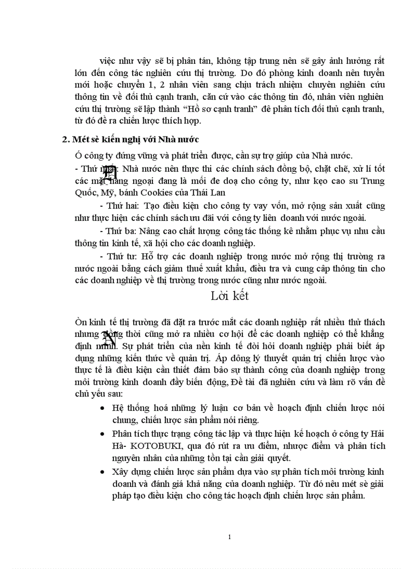 image for page Một số giải pháp nhằm hoạch định chiến lược sản phẩm ở công ty Hải Hà KOTOGUKI 1