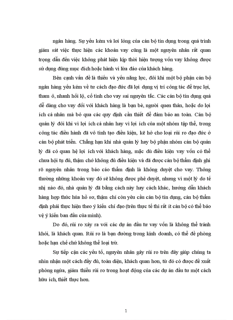 image for page Quản lý rủi ro các dự án đầu tư tại Ngân hàng Đầu tư và Phát triển Chi nhánh Hà Nội 1