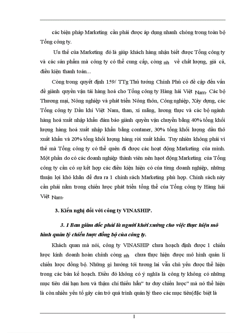 image for page Hoàn thiện công tác hoạch định chiến lược kinh doanh ở Công ty vận tải biển III VINASHIP 1