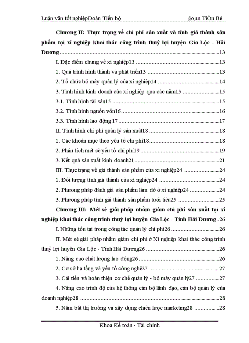 image for page Một số giải pháp nhằm giảm chi phí sản xuất để hạ giá thành sản phẩm của Xí nghiệp khai thác công trình thuỷ lợi huyện Gia Lộc Hải Dương 1