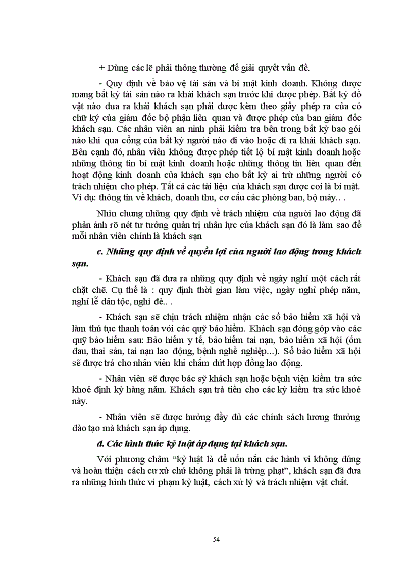 image for page Quản trị nhân lực tại khách sạn Melia Hà nội Thực trạng và giải pháp 1