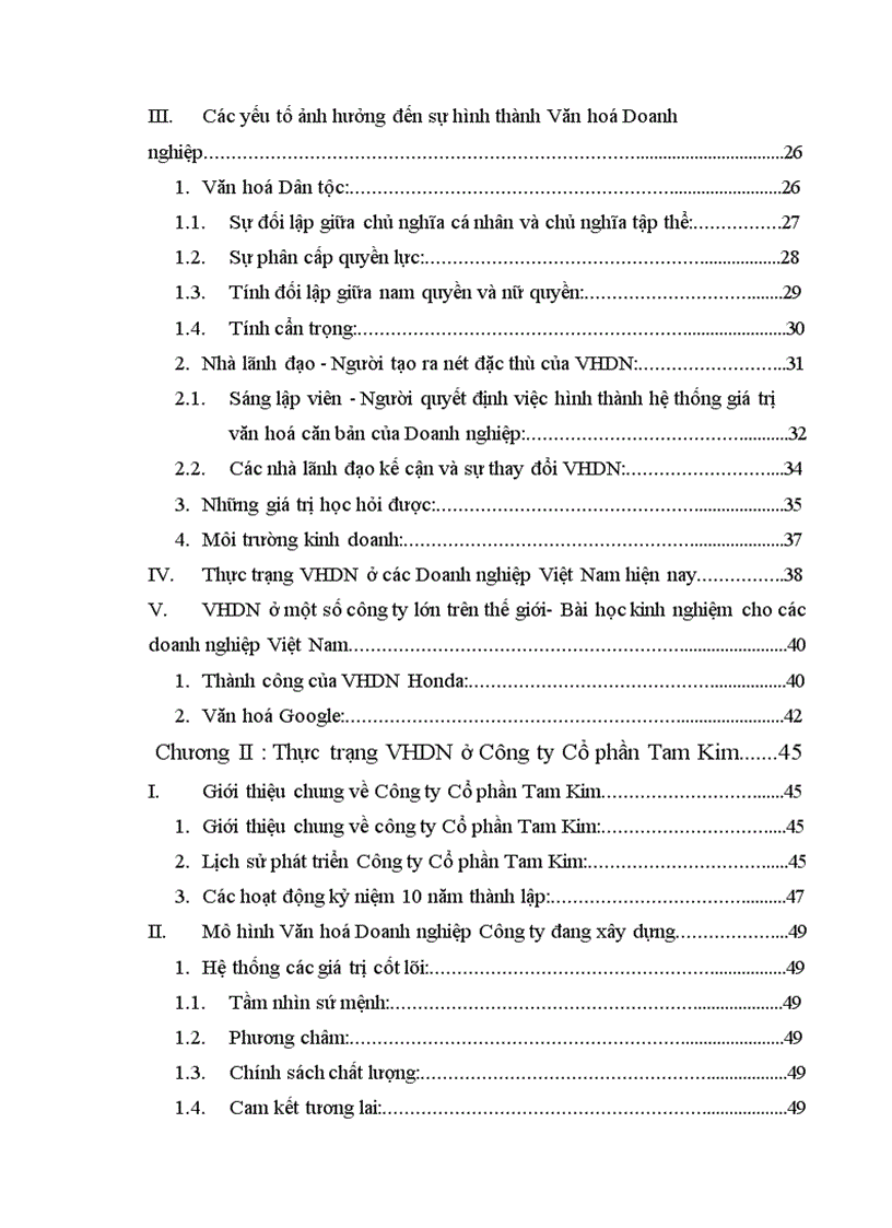 image for page Một số giải pháp nhằm xây dựng văn hóa Doanh nghiệp ở Công ty Cổ phần Tam Kim