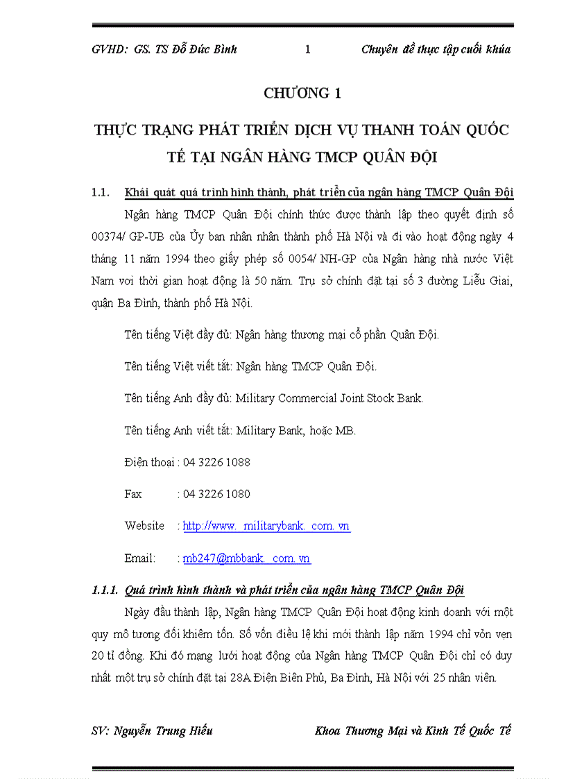 image for page Phát triển dịch vụ thanh toán quốc tế tại Ngân hàng TMCP Quân Đội 1