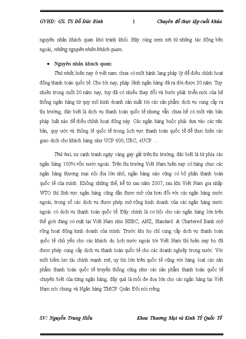 image for page Phát triển dịch vụ thanh toán quốc tế tại Ngân hàng TMCP Quân Đội 1