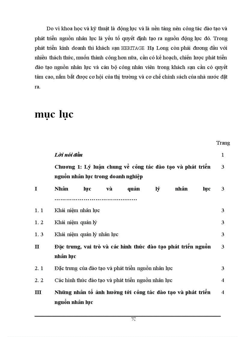 image for page Hoàn thiện công tác đào tạo và phát triển nguồn nhân lực tại khách sạn HERITAGE Hạ Long 1