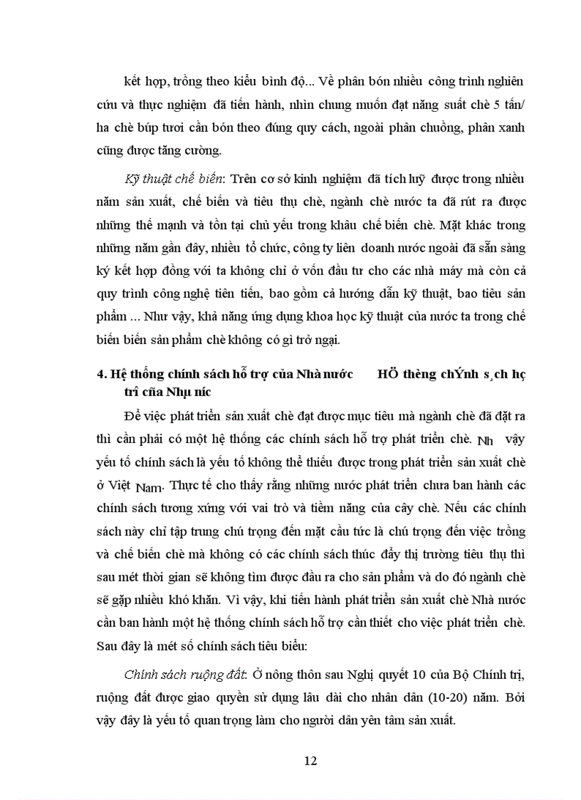 image for page Một số giải pháp nhằm phát triển sản xuất chè ở Việt Nam từ nay đến năm 2010
