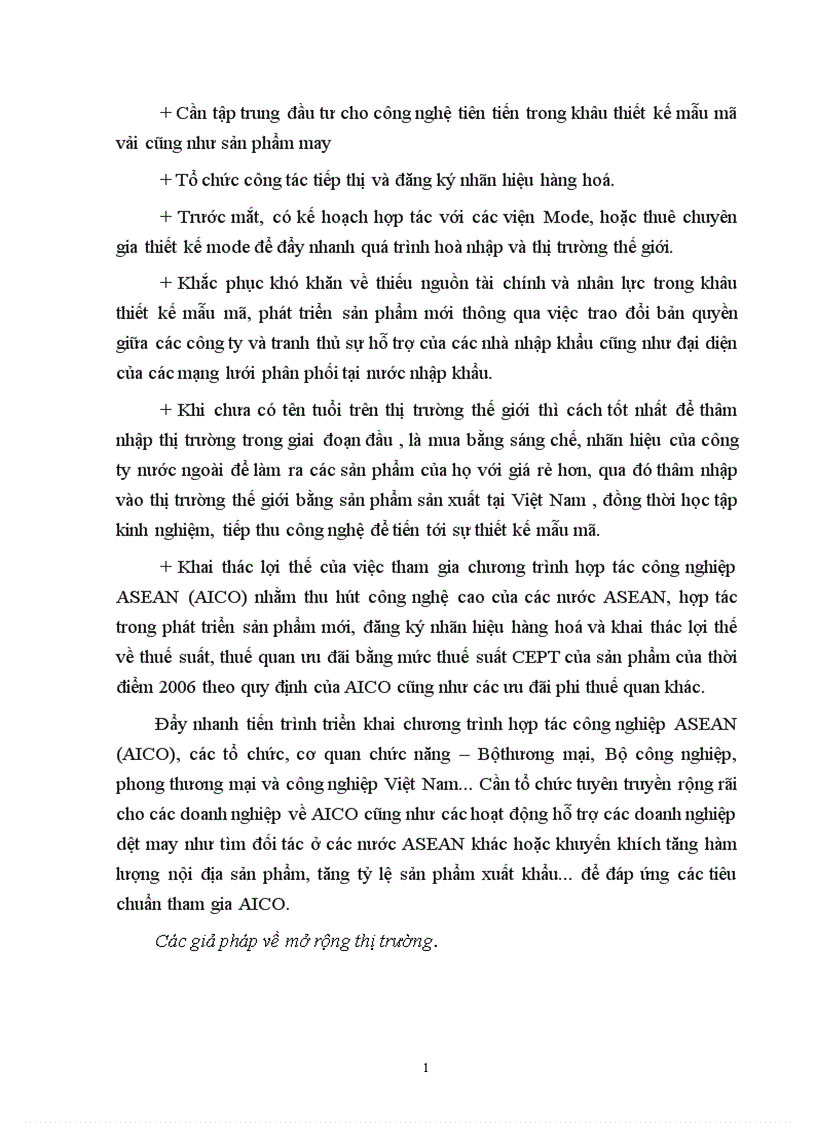 image for page Một số biện pháp nâng cao khả năng cạnh tranh của hàng dệt may Việt Nam trên thị trường thế giới