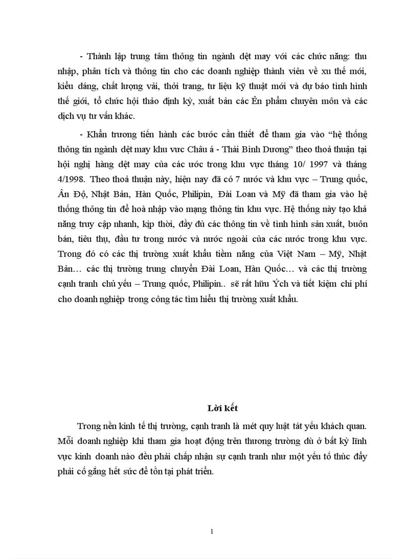 image for page Một số biện pháp nâng cao khả năng cạnh tranh của hàng dệt may Việt Nam trên thị trường thế giới
