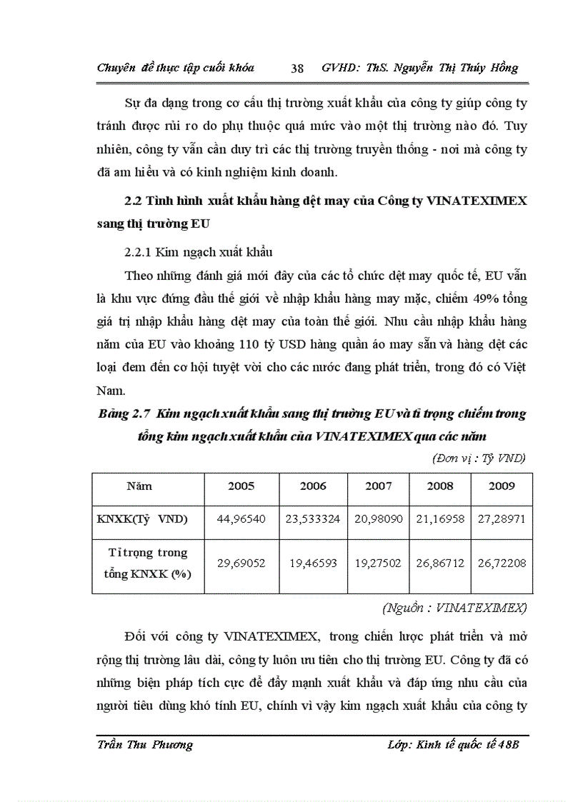 image for page Thúc đẩy xuất khẩu hàng dệt may của công ty cổ phần sản xuất xuất nhập khẩu dệt may VINATEXIMEX sang thị trường EU