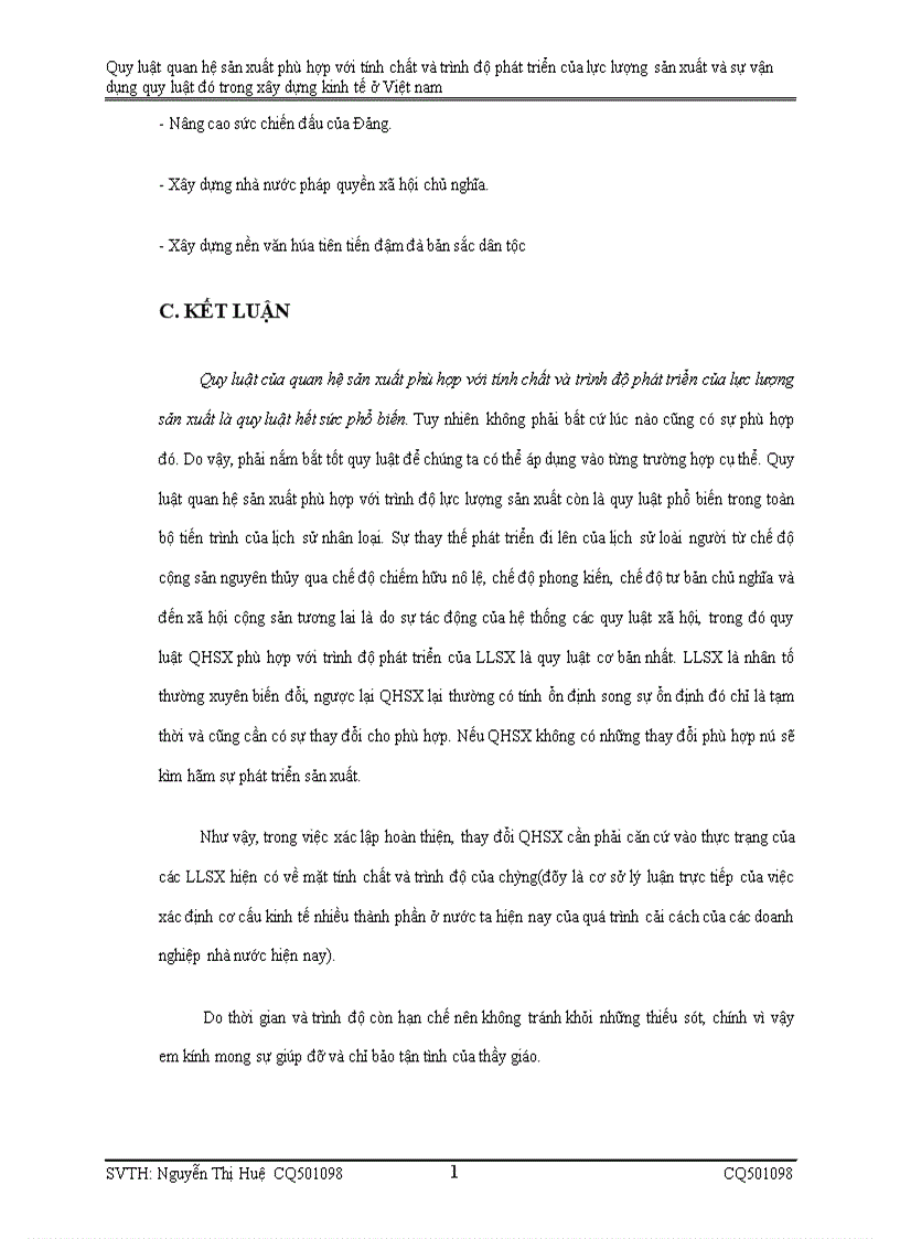 image for page Quy luật quan hệ sản xuất phù hợp với tính chất và trình độ phát triển của lực lượng sản xuất là quy luật hết sức phổ biến trong công cuộc xây dựng đất nước của mỗi quốc gia 1