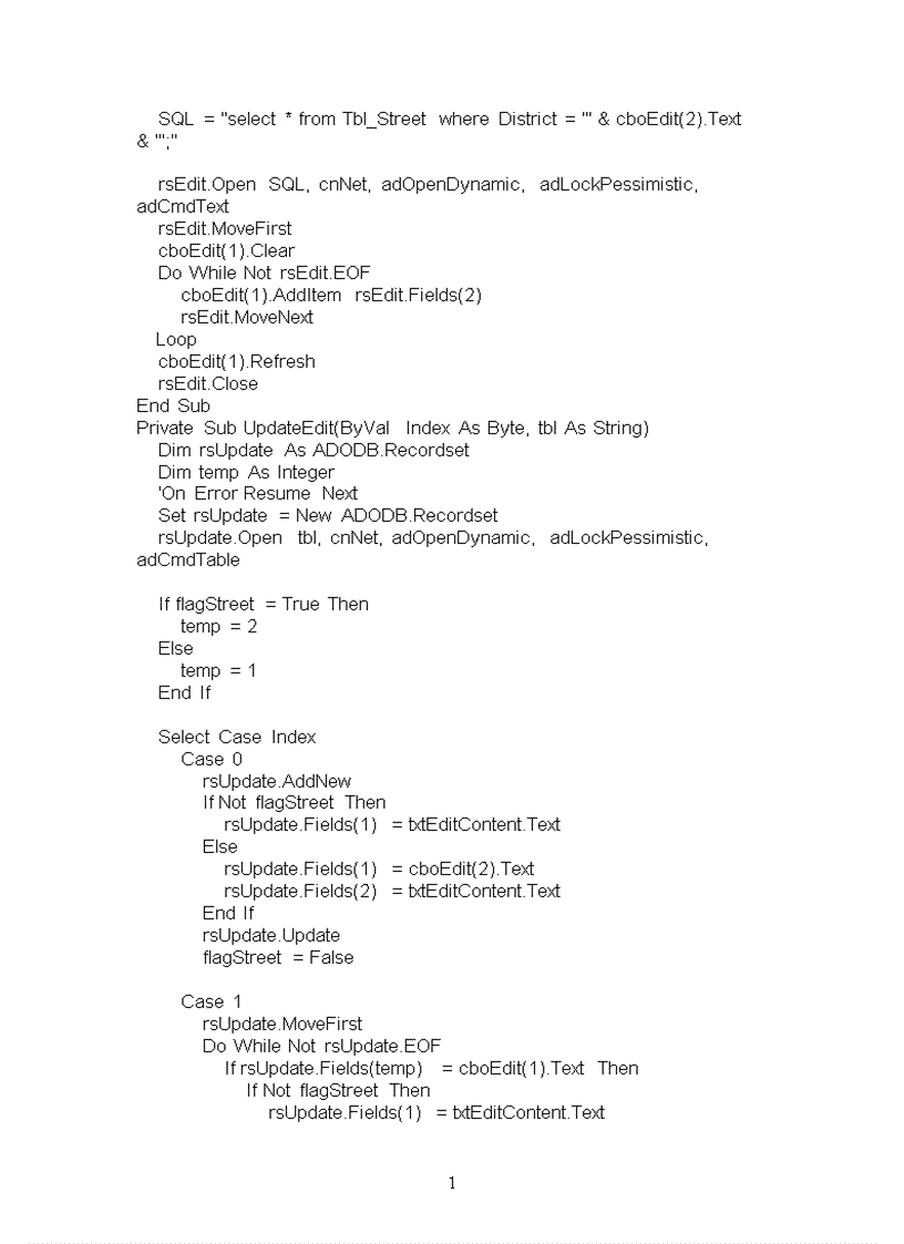 image for page ngôn ngữ Visual Basic Quản lý một trung tâm giới thiệu và buôn bán bất động sản