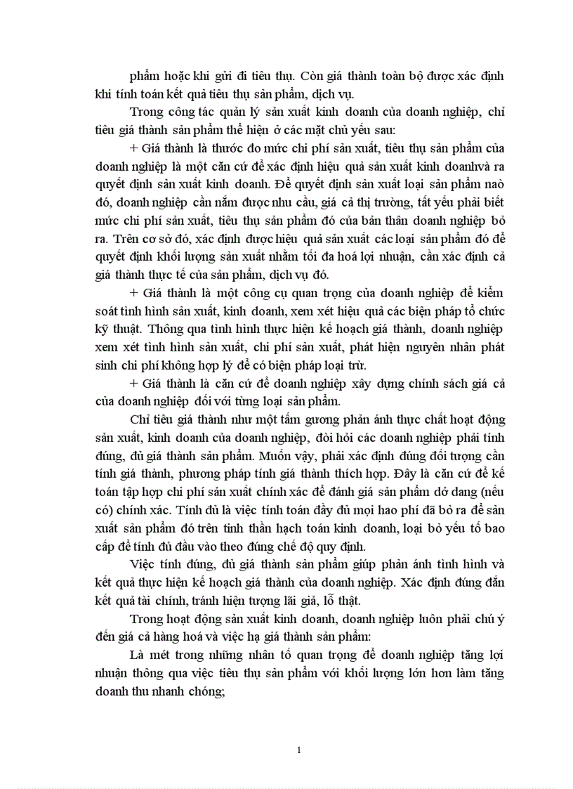 image for page Vị trí vai trò của công tác quản lý giá thành ý nghĩa việc hạ thấp giá thành sản phẩm