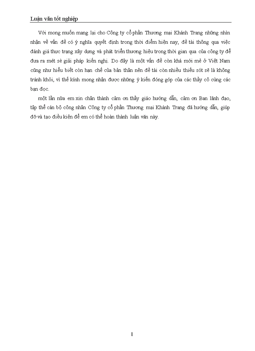 image for page Một số giải pháp xây dựng và phát triển thương hiệu cho Công ty Cổ phần thương mại Khánh Trang