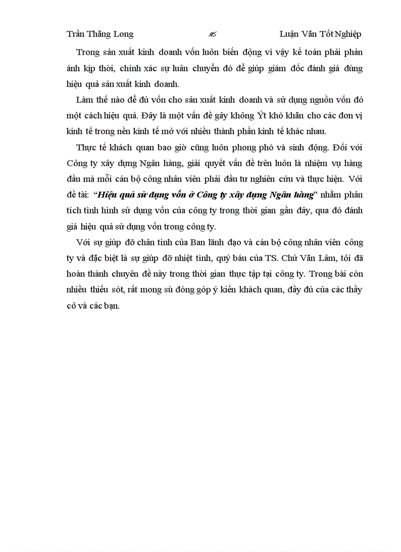 image for page Hiệu quả sử dụng vốn ở Công ty xây dựng Ngân hàng